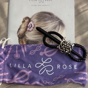 Lilla Rose Black and Silver Hair Accessory